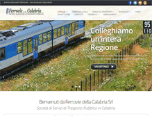 Tablet Screenshot of ferroviedellacalabria.it